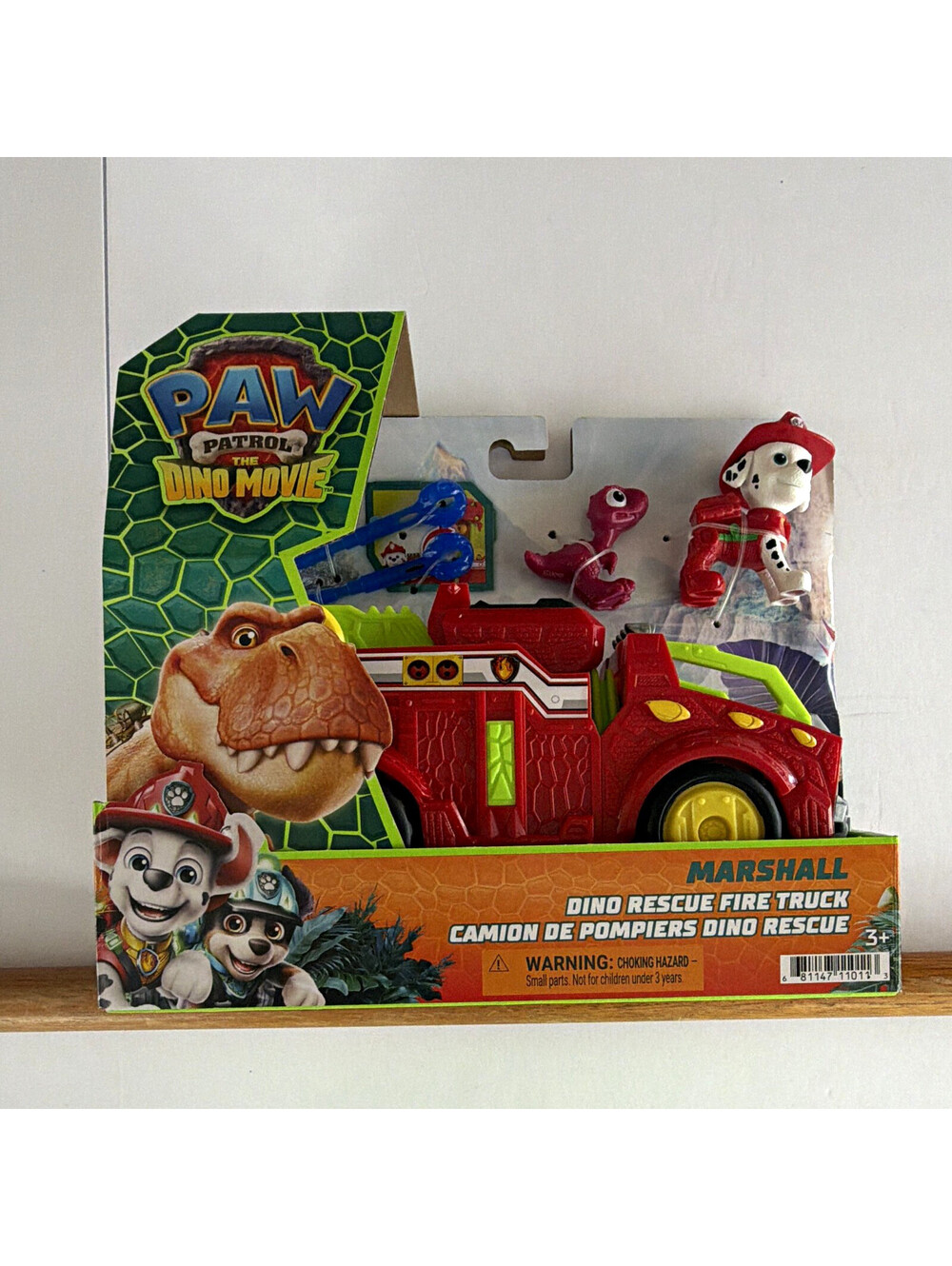 Spin Master PAW Patrol Dino Movie Marshall Dino Rescue Fire Truck Figure 3+